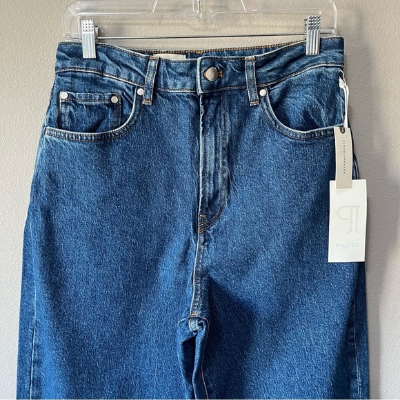 Anthropologie PILCRO The Austyn High-Rise Cuffed Wide Leg Jeans Size 28 - Picture 7 of 14